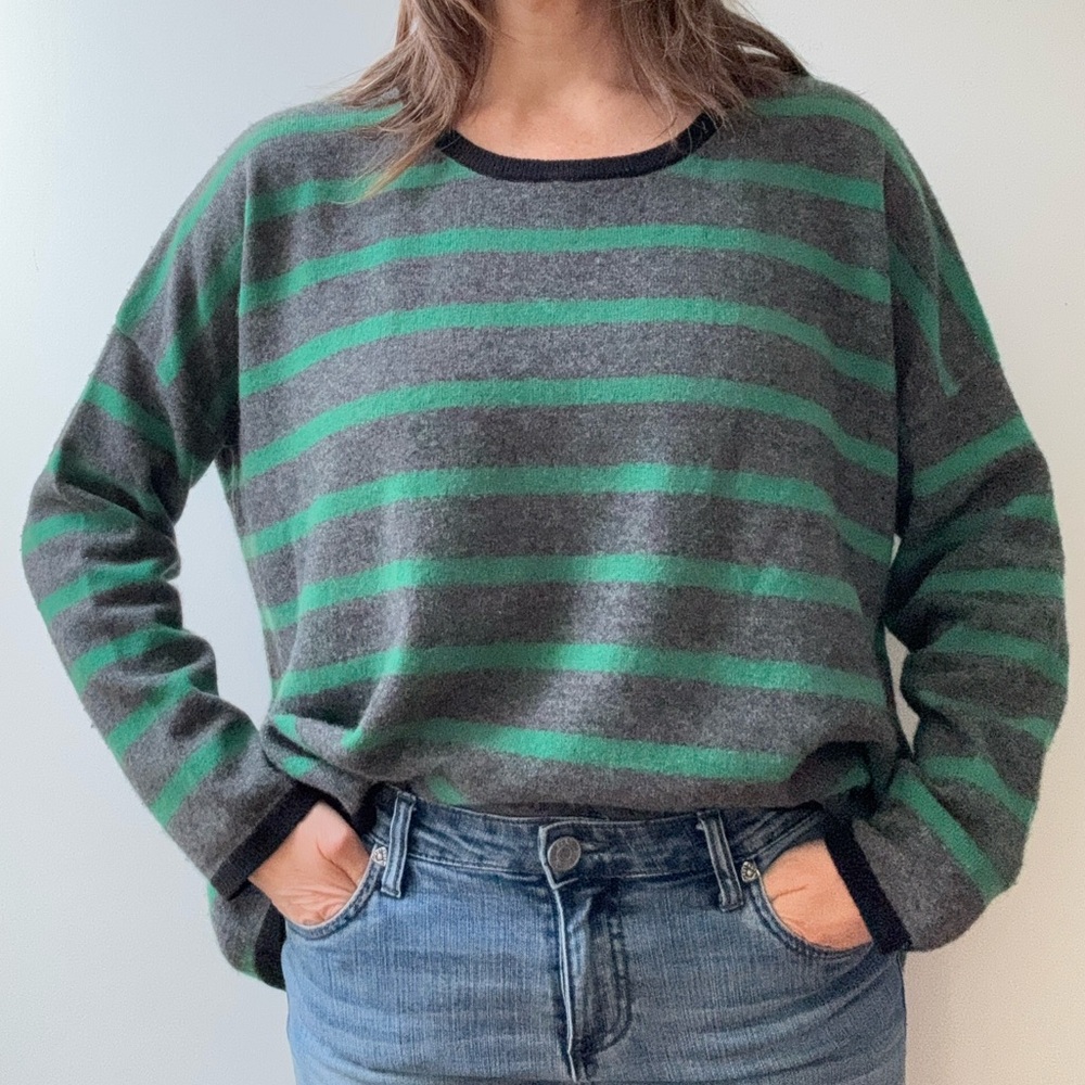 Jumper 1234 cashmere striped crewneck - Picture 6 of 15